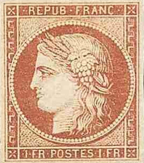 Ceres stamp - France 1849