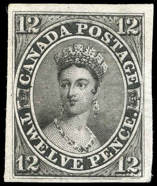 Canada Stamp 1851 Black Young Queen Victoria