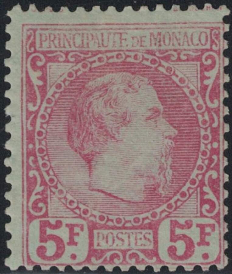 Prince Charles III - Monaco stamp 1885