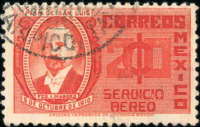 Madero 20c Airmail Stamp
